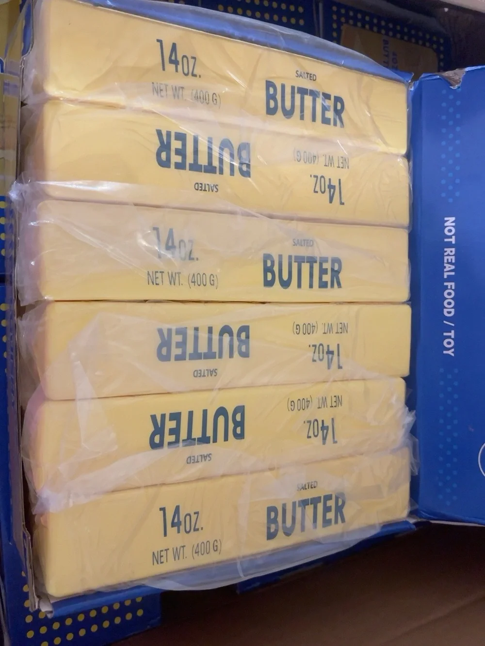 Salted Butter Stress Toy - Yellow 12-Pack Butter Squishy 14 oz Super Soft Slow R